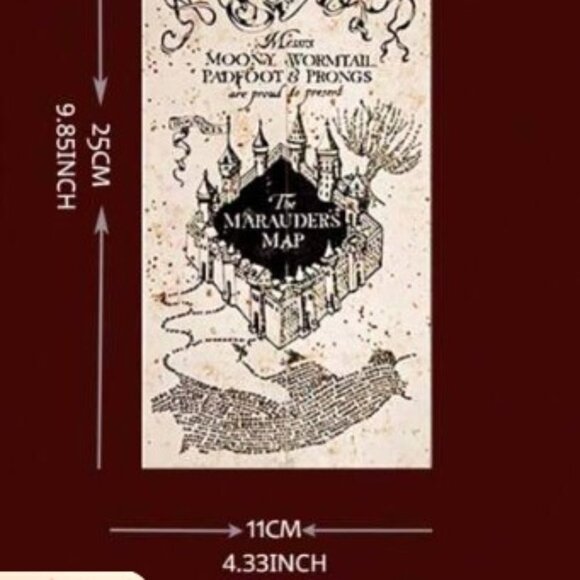 Harry Potter Official Authorized Map of The Marauder's School of Magic Hogwarts - Picture 5 of 5